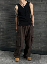 [Unisex] Dart cargo wide pants(2color)