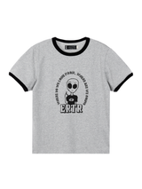 エイリアンリンガー1/2Tシャツスモールフィット　グレー/ブラック