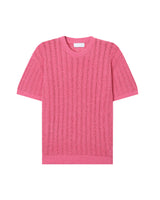 Weave Boucle Lace Round Knit