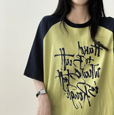 リミンボクシーフィットカラーラグラン半袖Tシャツ