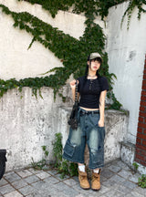 Origin Vintage Cargo Denim Bermuda Pants