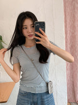 #ウェーブポイントショートスリーブTシャツ＋スリーブレスセット(3color)
