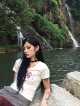 Me愛 - Me愛 Tシャツ (マゼンタ)