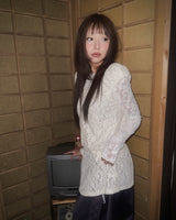(2color) フラワーレースT
