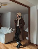 ★Regen Balmacaan Mustang Wool Coat