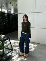 TURN-UP DENIM PANTS code 23002