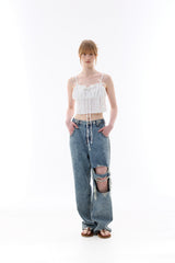 GAGA RIBBON BUSTIER / WHITE