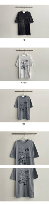 We Go Oversized Fit Short Sleeve Tee
