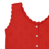 FRILL PUNCHING KNIT VEST (2 COLORS)