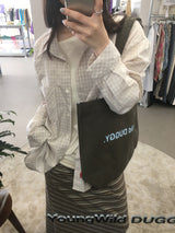 YWD TWILL ECO BAG-KHAKI