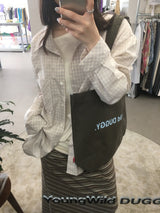 【即日発送】YWD ツイルエコバッグ カーキ