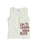 Untitled Henley Tank Top Ivory