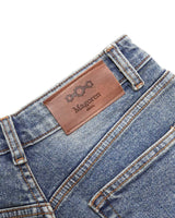 Metal Triclipse Slim Fit Bootcut Denim Pants Blue