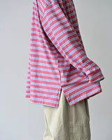 BHNY LOOSE FIT SLIT STRIPED LONG SLEEVE T-SHIRT