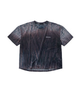 (W) エア ベント タイダイ レーシング ドット シンボル クロップ Tシャツ (Aurora)