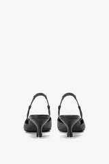 KITTEN SLINGBACK IN BLACK