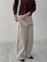 706 Wrap Skirt Balloon Fit Pants