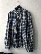 two-pocket checkered tartan shirt