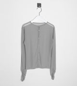 リンクルメッシュカーディガン グレー