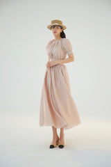 NO.4 DRESS - NUDE BEIGE