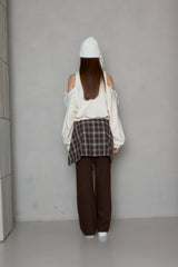 DRAPE チェックレイヤードスカート