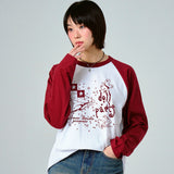 [UNISEX]ドールパリスラグランロングスリーブTシャツ