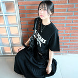 シーレタリングドットオーバーフィットTシャツ (2color)
