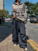 Natey Raw Edge Balloon Denim Pants