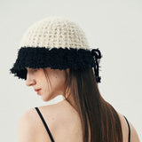 プードルバケットハット (Ivory & Black)