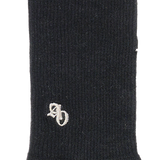 25SS SMALL SYMBOL LOGO POINT SOCKS BLACK