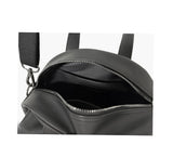 HALF MOON SHOULDER HAND BAG_SMALL-Hybrid leather Orangeblack