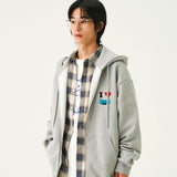 [UNISEX]I LOVE OF Hooded Zip-up