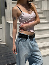 Cross lace sleeveless(3color)