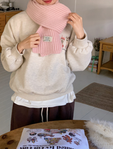 #ラップベーシックワッフルニットマフラー (6color)
