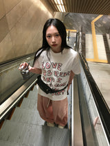 クレヨンキッシュレタリング半袖Tシャツ (2c)