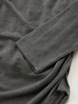 Shirring Layered Tee_Grey
