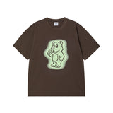 25FW AC BEAR NEON SHORT SLEEVE T-SHIRT DARK BROWN