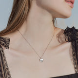 holiday heart necklace
