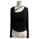 Basic Front Strap Long Sleeve Golf T-Shirt (4 Colors)