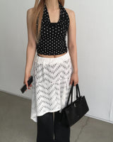 Dot halter top