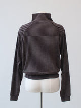 stripe zip up 