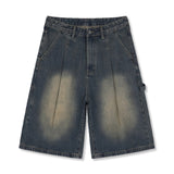アーバンカーペンターバミューダデニムパンツ (muddy indigo)