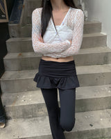 Rolly skirt pants