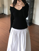 Rubin off-shoulder knitwear (2 colors)