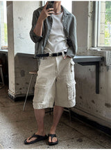 [Unisex] リネンクロップチェックシャツ ver.2(3color)
