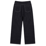 ベーシックデニムパンツ (deep indigo)
