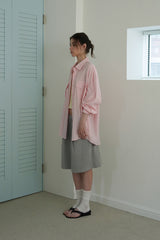 Pocket over shirt_pink