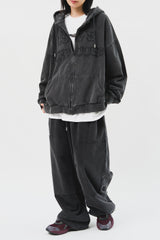 Nerv Pigment Hooded Zip Up (3color)