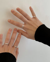 No matter heart ring (silver) *1PCS