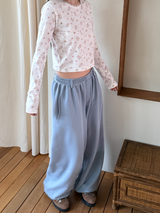 belted sweat pants 